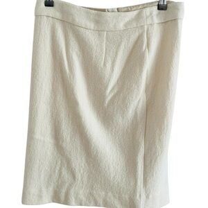 Banana Republic Classic Cream Pencil Skirt